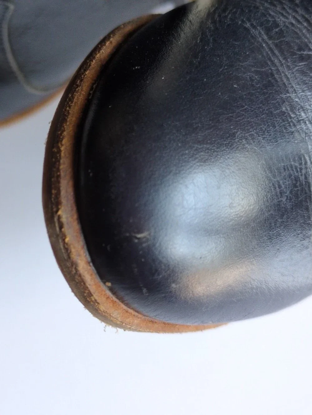 Boden Leather Bootie Boots Womens Sz 36 Navy Side Zipper
